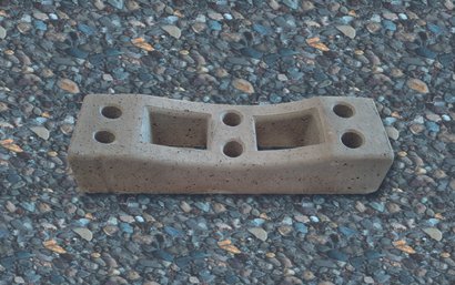 PLOT BETON POUR CLOTURE DE CHANTIER 700 X 195MM