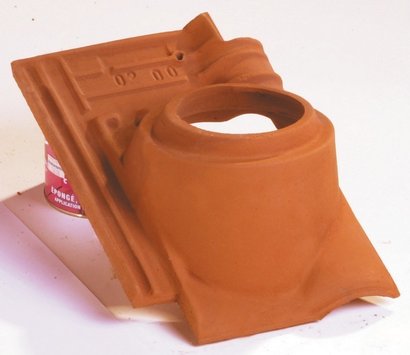 TUILE A DOUILLE MONOPOLE N3 DIAM.100 UTILE AMARANTE RUSTIQUE