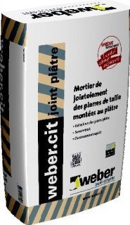 MORTIER POUR PIERRE DE TAILLE WEBER.CIT JOINT PLATRE 25 KG