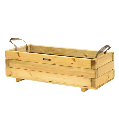 Bac rectangle en épicéa, traité autoclave 82x34x25cm