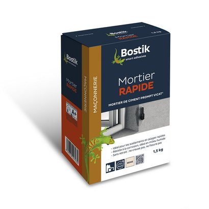 MORTIER RAPIDE GRIS BOITE CARTON 1.5 KG