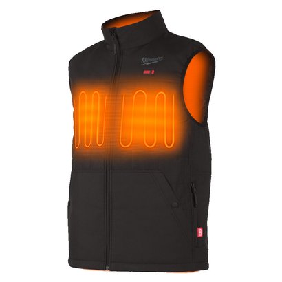 VESTE SANS MANCHES MATELASSÉE CHAUFFANTE RIPSTOP TAILLE M + OP M12 TC - CHARGEUR USB M12 + OP BATTERIE M12 B3 - 12V - 3 AH