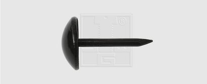 CLOU ACIER TAPISSIER 9 mm NOIR - P/20