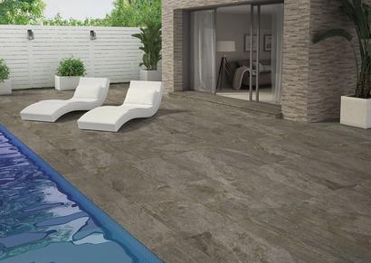 Carrelage sol extérieur DOLOMITE 45x65cm ép.9,7mm - Noce