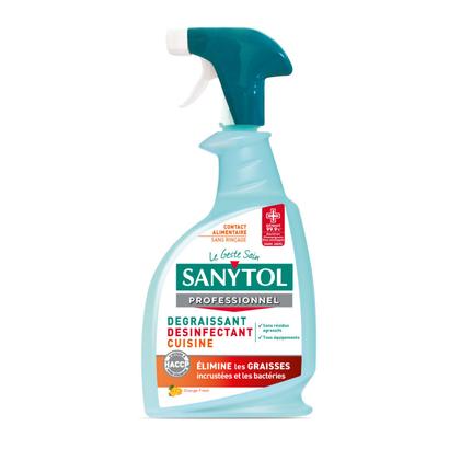 Sanytol Pro dégraissant désinfectant cuisine sans javel 750 ml