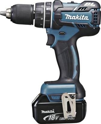 Perceuse visseuse à percussion 18 V Li-ion 4 Ah Diam.13 mm Ref DHP480RMJ