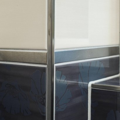 Profilé de décoration carrelage Listel DURALIS - Aluminium anodisé Argent - Longueur 250 cm - Ht 10 mm - DLAE 1000/250