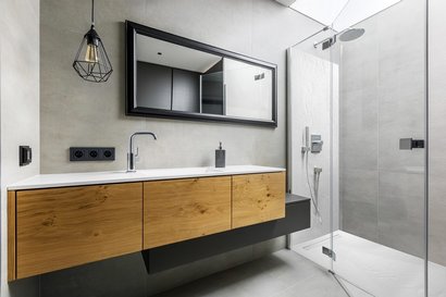 Receveur de douche Résine - avec caniveau inox - sans bonde - Blanc - 120 x 90 x 2,5 cm