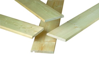 Planche de Rive Sapin pour toiture - Profil 1 congé rainuré - 20x220mm L.4,20m