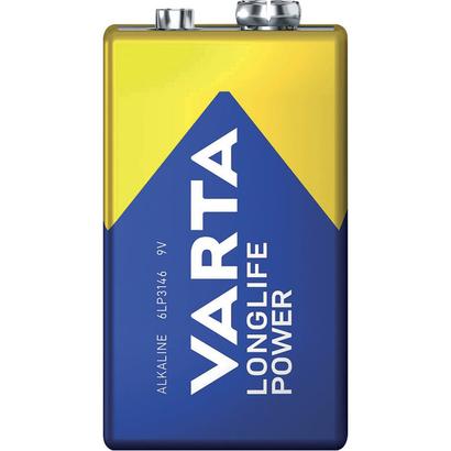 Pile Alcaline VARTA  Longlife Power  9V/6LR61 - 1 unité