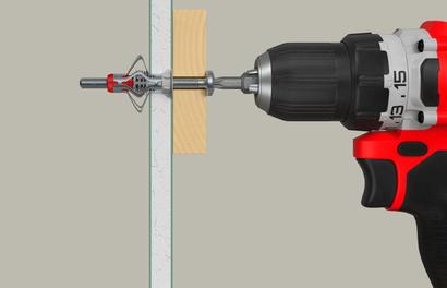 Cheville métallique pour corps creux DuoHM 5x55 avec vis TX / Blister de 4 pcs