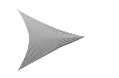 Voile d'ombrage triangulaire 3,6 x 3,6M en polyester 180G - Gris