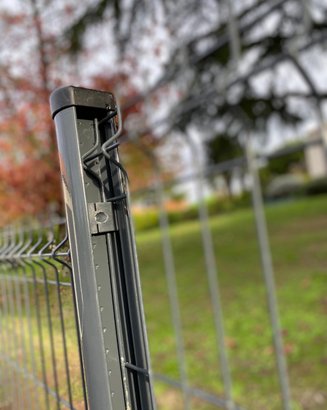 Poteau à Clip TITAN Gris 7016