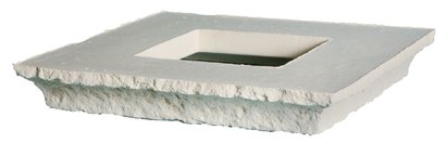 Dessous de chapeau pour pilier RENAISSANCE L.66x l.66x Ht17cm - Coloris Ton Pierre