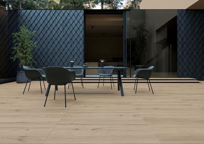 Carrelage extérieur CORAX 40 x 120CM ép.20MM - Rectifié - Wood Mocha