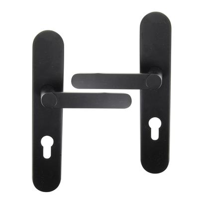 ENS POIG ALUM/PLAQ ACIER CYL MEUDON K NOIR MAT