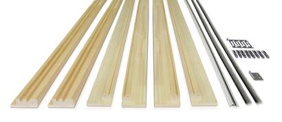 Habillage SPEEDY  EXTENSION pour châssis UNIQUE 95/100 porte coulissante - Bois brut à peindre