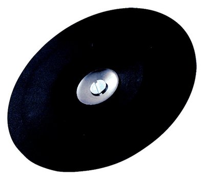 PLATEAU CAOUTCHOUC POUR DISQUE FIBRE D.115 - TIGE DE 6