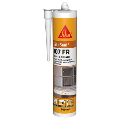 Mastic acrylique SikaSeal 107 joints et fissures gris 300ML