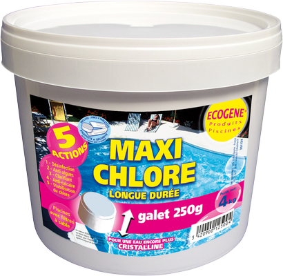 Galet maxi chlore 5 actions 4KG