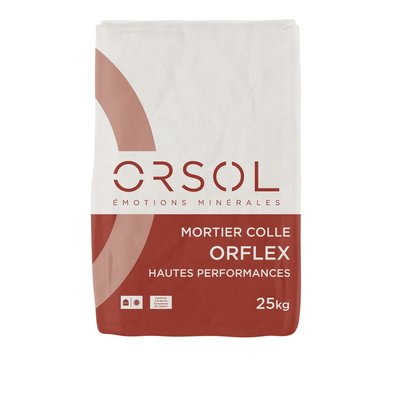 Mortier colle - ORFLEX HP - Coloris Gris - Sac de 25kg
