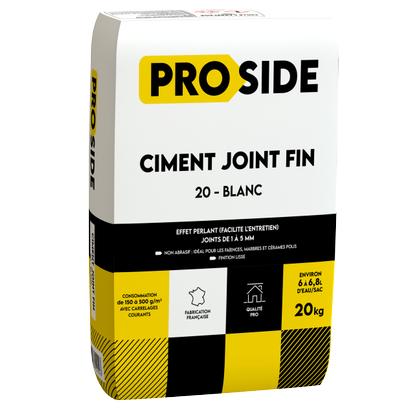  Ciment joint fin blanc 20KG 