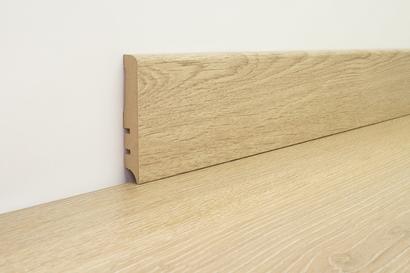 Plinthe pour stratifié VFLOOR - H80x15x2200mm - 405 Chêne Caramel