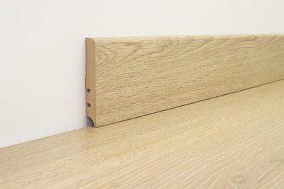 Plinthe pour stratifié OSMOZE - H80x15x2200mm - 410 Chêne des Alpes