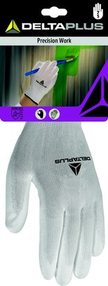 Gants DPVE702P Travaux de précision - Blanc-T.7