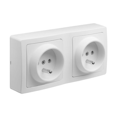 BLOK - Double prise de courant  2P+T - Précablée