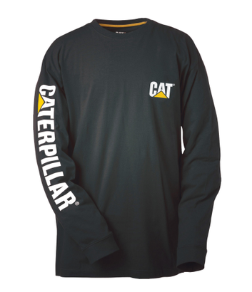 T-shirt noir banner manche longue T.S