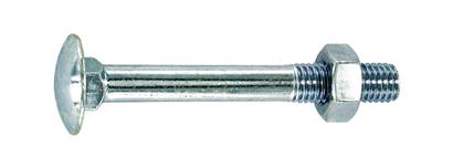 Boulon Tête ronde collet carré Acier zingué 8x60 Vybac de 35