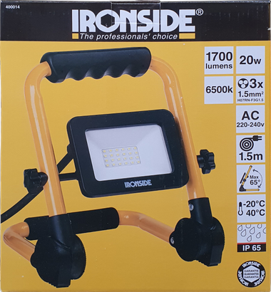 PROJECTEUR CHANTIER LED 20W 1700 LUMEN