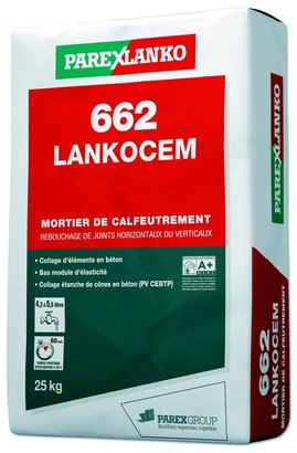 Mortier de calfeutrement 662 LANKOCEM 25KG