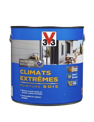 PEINTURE BOIS CLIMATS EXTREMES - BRILLANT BRUN HAVANE 2 L