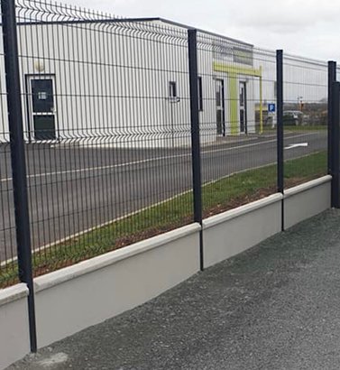 Grillage Panneau rigide HYBRID 2,50 m x Ht 1,92 m Gris 7016  - Maille 200 x 50 mm - Fil 4/5 mm