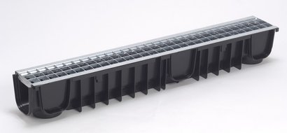 CANIVEAU PEHD DRAINYL STANDARD 100 AVEC GRILLE CAILLEBOTIS