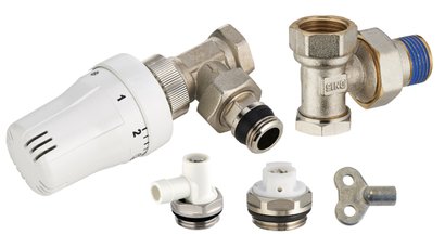 KIT RADIATEUR THERMOSTAT. EQUERRE 1/2 