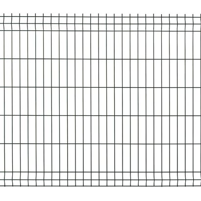 Grillage Panneau rigide AXYLE MS 2,50 m x Ht 1,22 m Gris 7016 - Maille 200 x 55,55 mm - Fil 4/5 mm