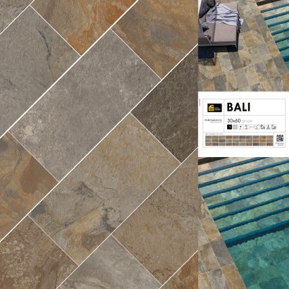 Panneau expo carrelage BALI 30x60 - Pnx format 1200x1200x28mm recoupable