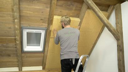 Laine isolante semi-rigide STEICO Flex F 036 - long. 1,22m x larg. 0,575m x ep. 145mm - R = 4