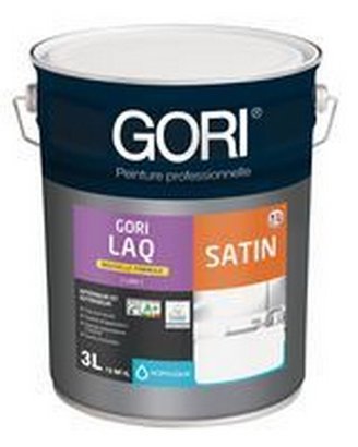 Laque acrylique GORILAQ Murs. plafonds et menuiseries classique satinée base 30 2.625L
