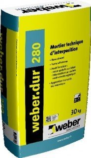 MORTIER TECHNIQUE D'INTERPOSITION WEBER.DUR 280 30KG