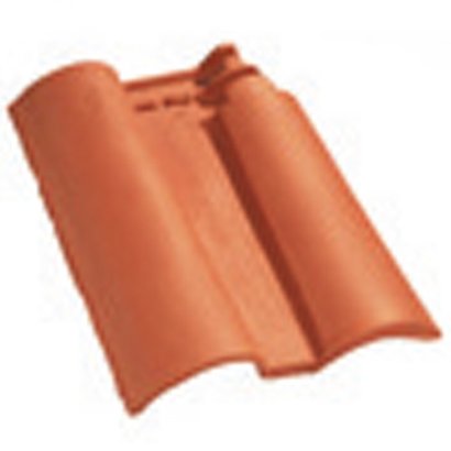 TUILE DE FINITION GAUCHE À RECOUVREMENT MÉRIDIONALE - ROUGE FLAMME