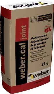 MORTIER COLORÉ DE JOINTOIEMENT WEBER.CAL JOINT 12-1162 25KG
