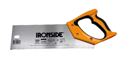 Scie à dos manche bi-matière - 300MM- Ironside