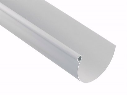 GOUTTIERE PVC-U GRIS CLAIR DEMI RONDE DEVELOPPE T33 4 M