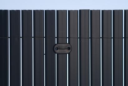 Kit de fixation pour canisses PVC - anthracite - (attache + brin 14 cm fil de fer plastifié) 26 pcs