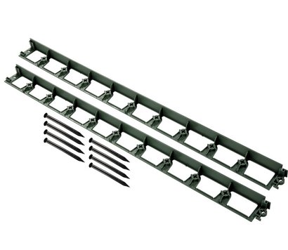 Bordure DELIMA pour délimitation jardin flexible 2400x80x45 mm Vert