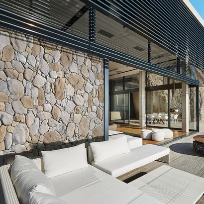 PAREMENT PIERRE RECONSTITUEE MANITOBA ROCAILLE 71 X 46,5CM EPAISSEUR 4CM 